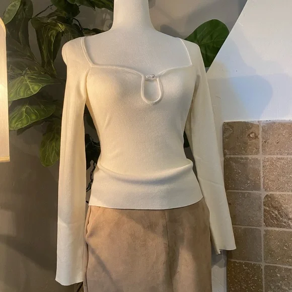 NWT H&M Bead-detail Sweater - Picture 5 of 11